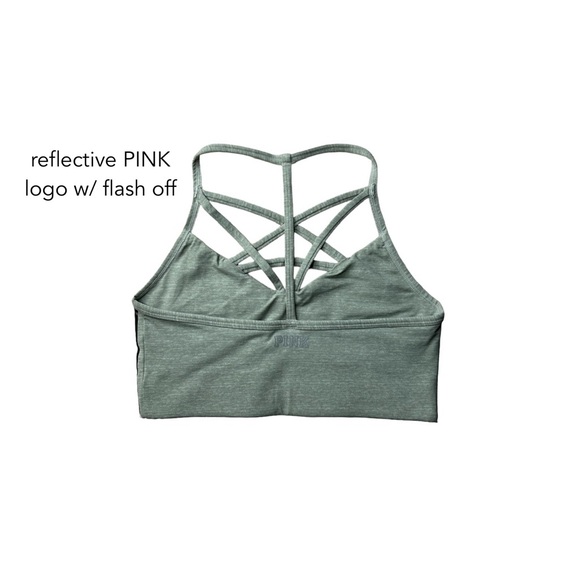 PINK BY VICTORIA'S SECRET CRISSCROSS STRAP SPORTS BRA • SIZE SP (SMALL PETITE) - Picture 3 of 7